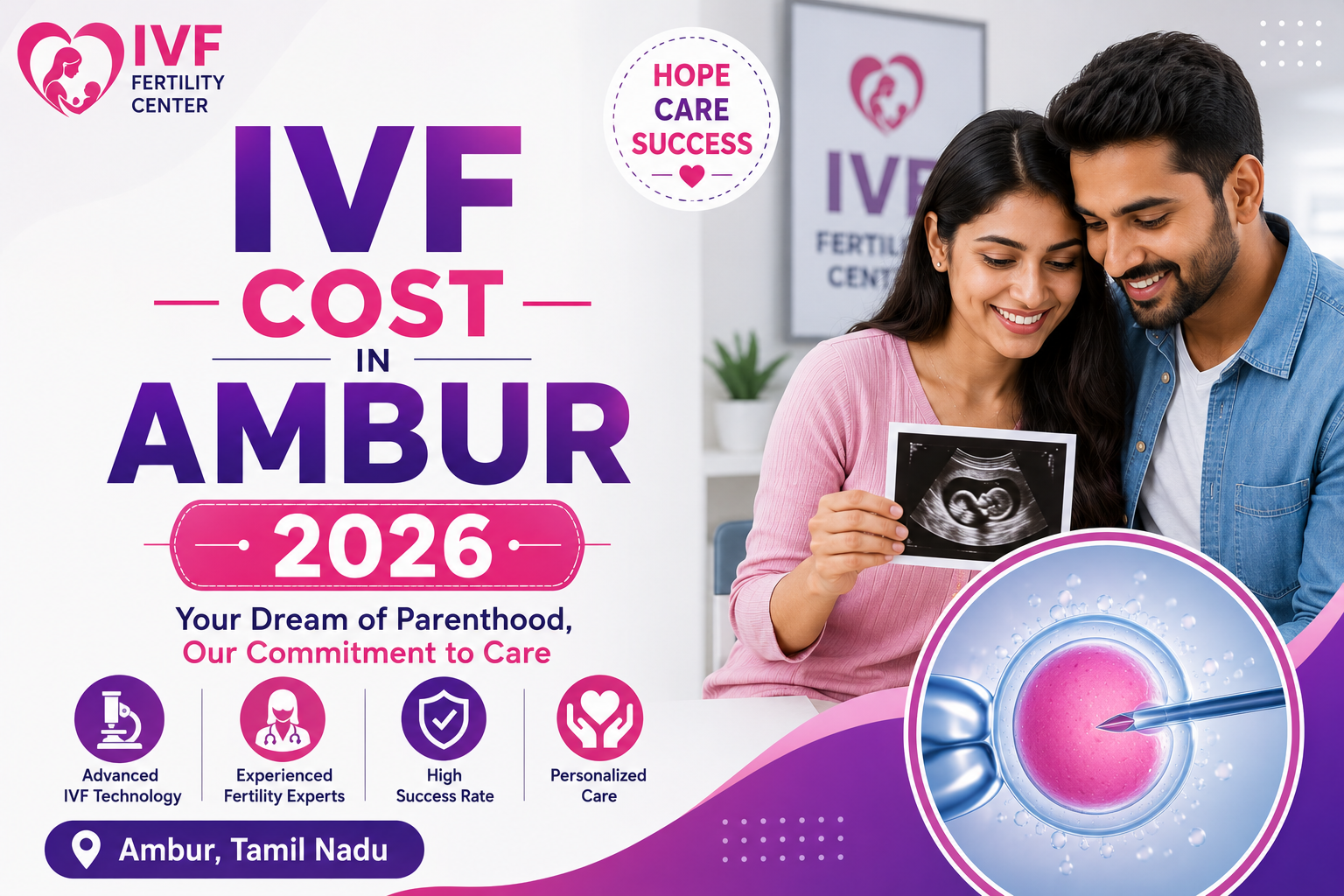 IVF Cost in Ambur 2026 | Affordable Packages | Vinsfertility