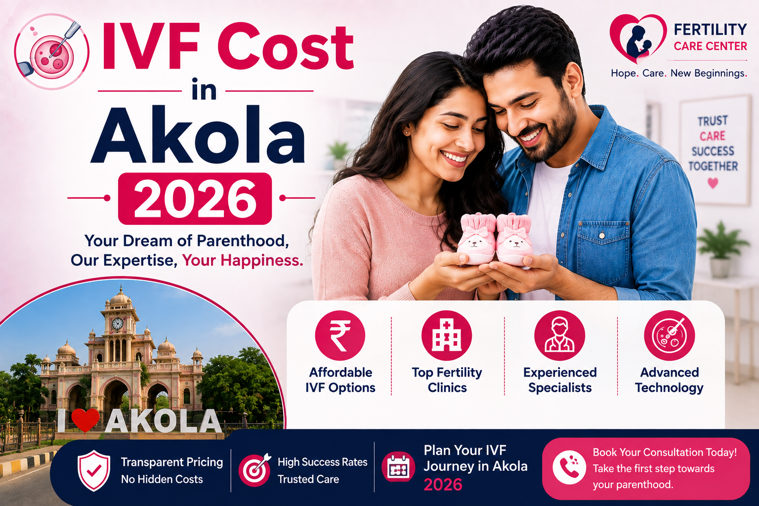 IVF Cost in Akola 2026 | Affordable Packages | Vinsfertility