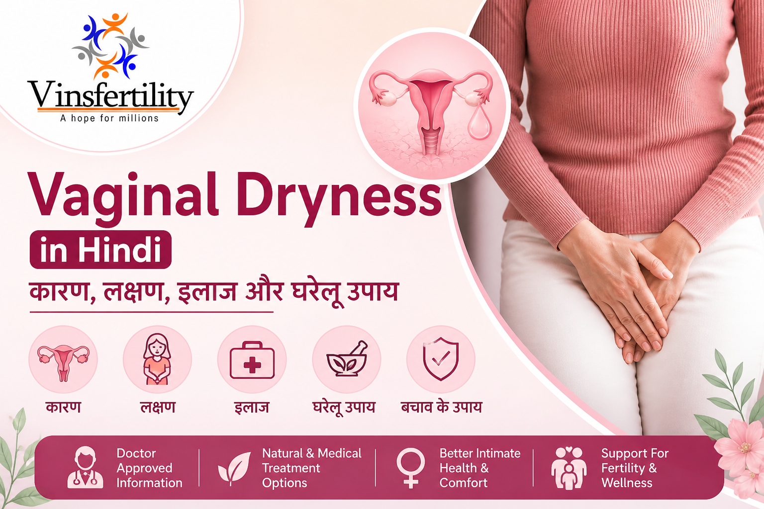 Vaginal Dryness in Hindi | योनि में सूखापन के कारण, लक्षण | इलाज और घरेलू उपाय