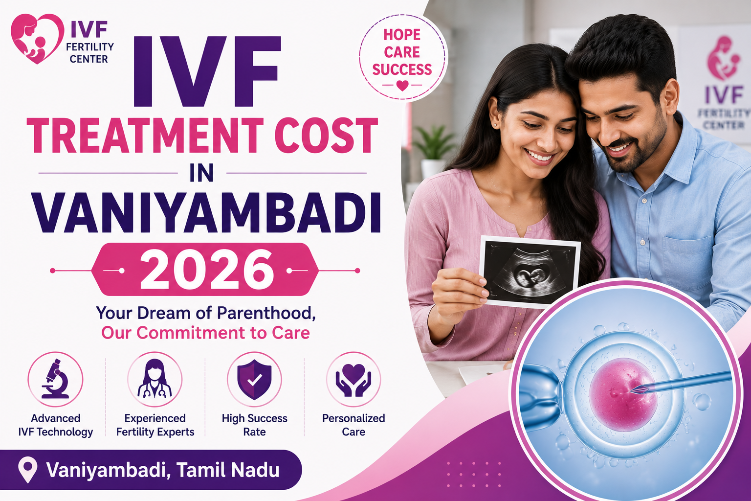 IVF Treatment Cost in Vaniyambadi 2026 | Vinsfertility