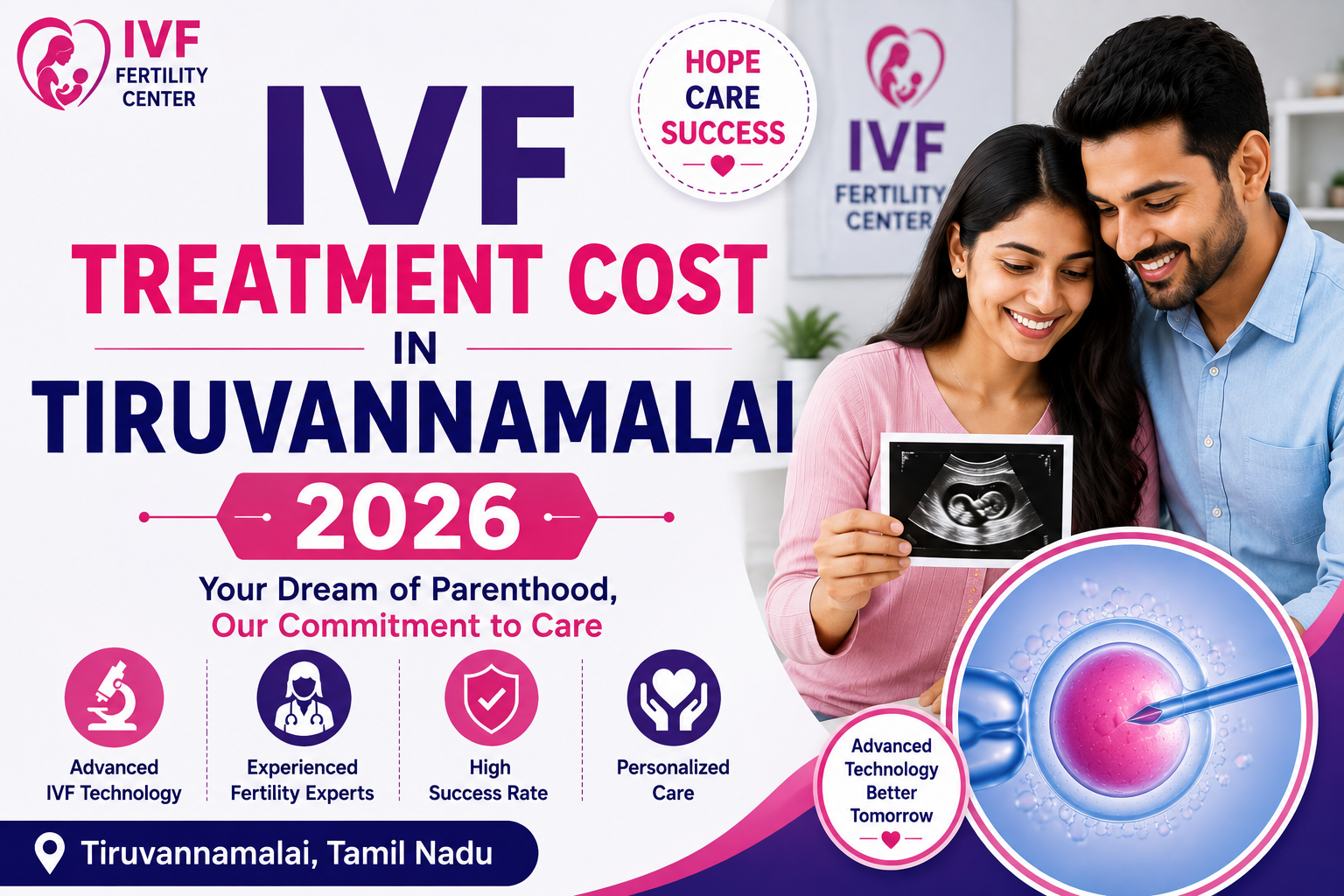 IVF Treatment Cost in Tiruvannamalai 2026 | Vinsfertility