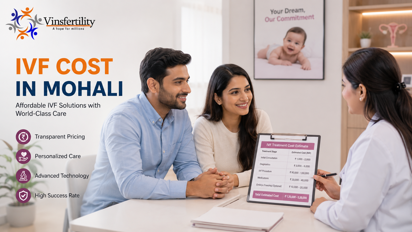 IVF Cost in Mohali 2026: Complete Price Breakdown, Clinics &amp; Doctor Details
