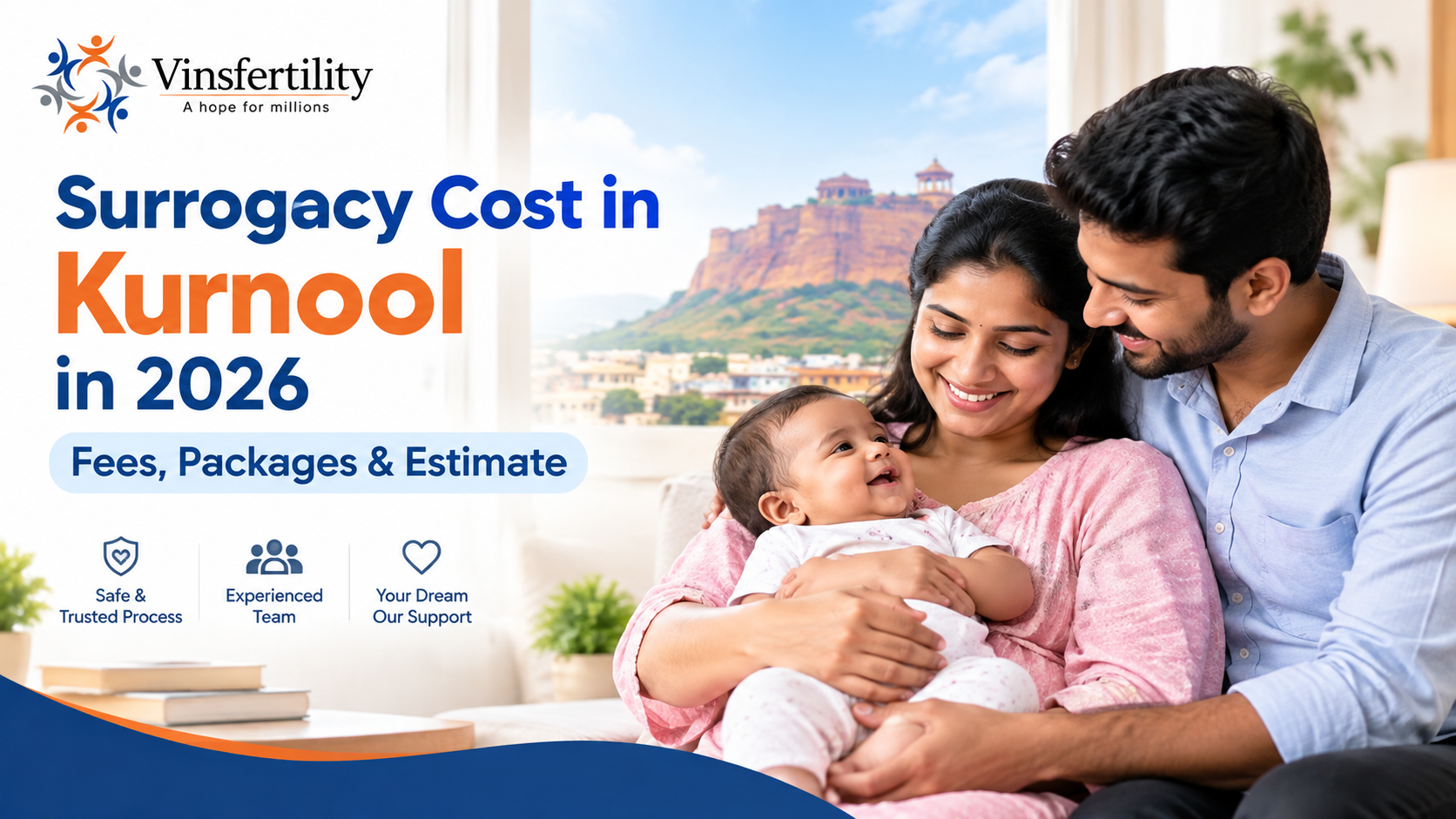 Surrogacy Cost in Kurnool (₹12&ndash;25 Lakh) | Low Cost Surrogacy Centres in Kurnool | Updated 2026