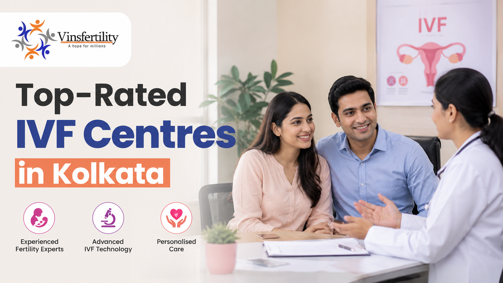 Top-Rated IVF Centres in Kolkata 2026 | Vinsfertility