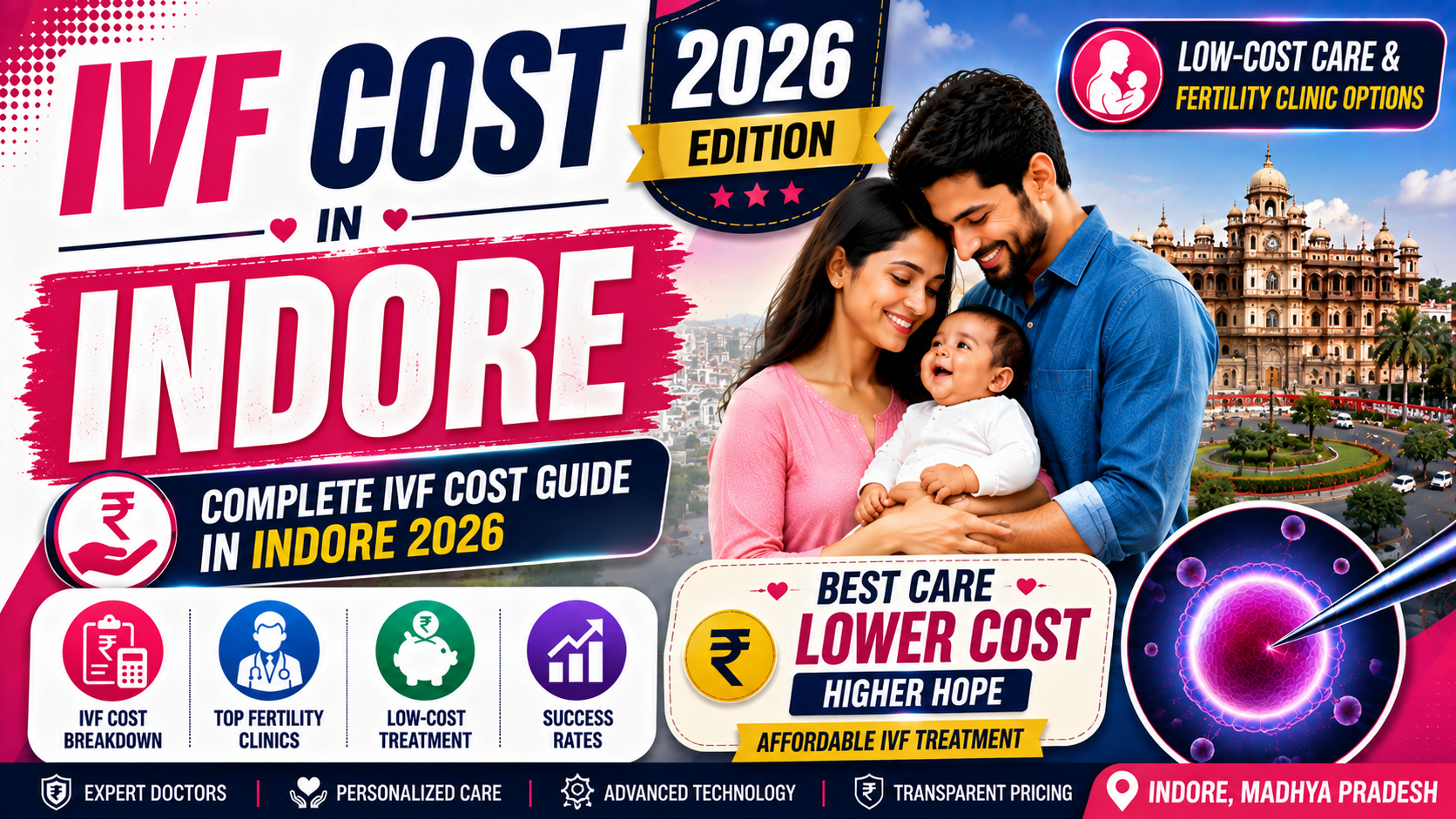 IVF Cost in Indore (2026): ₹1,01,200 &ndash; ₹2,30,500 Per Cycle